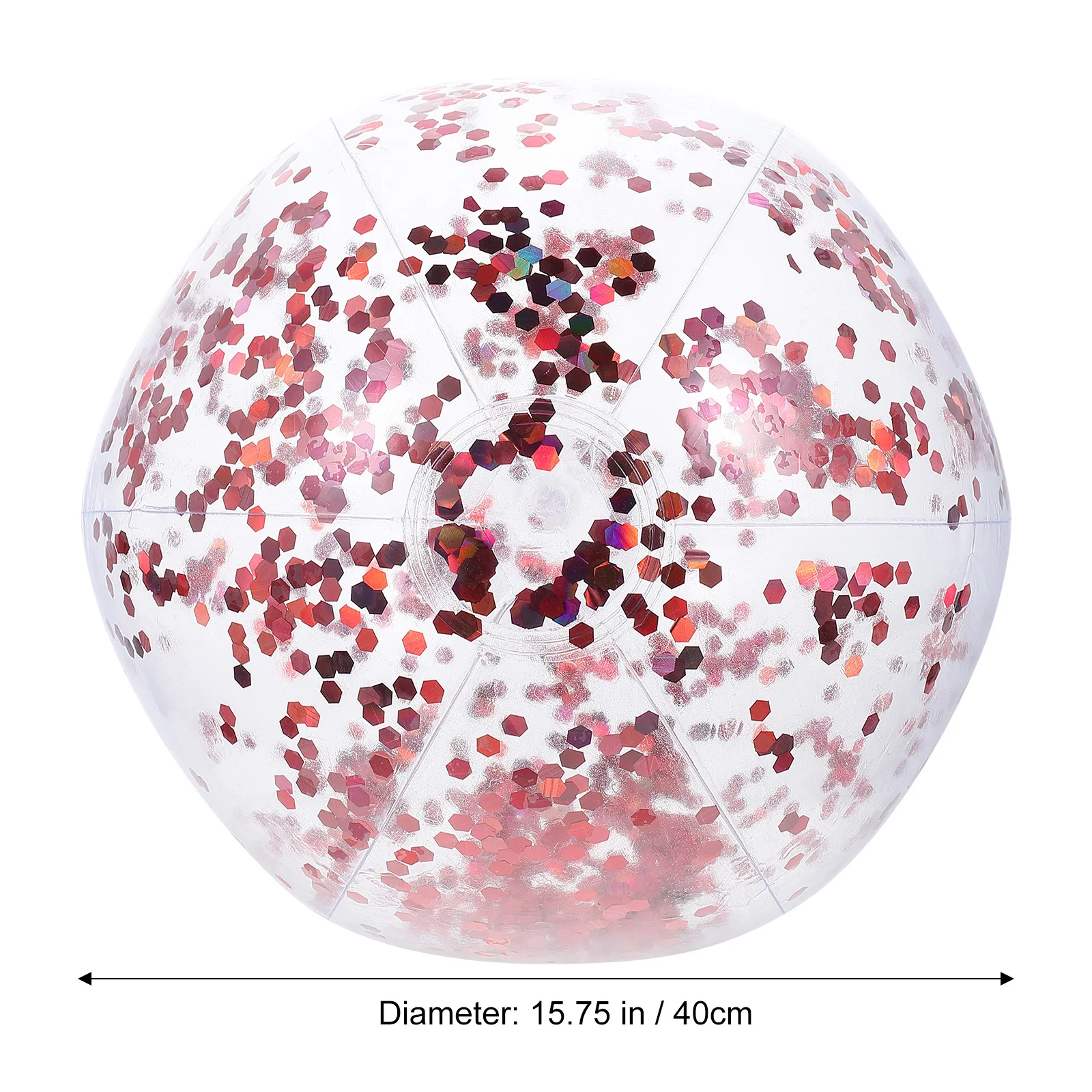 ลูกบอลกลิตเตอร์ทรงกลมใส สำหรับเด็ก เล่นกลางแจ้ง ชายหาด หรือในร่ม ฝึกการมองเห็น ฝึกทักษะการจับ