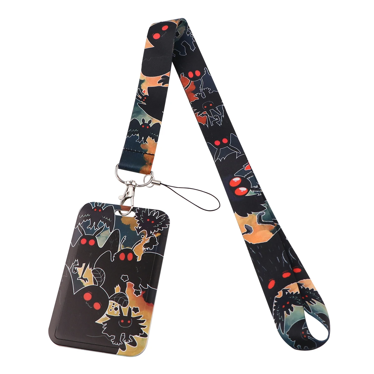 Moth Man Lanyards Keychain Halloween Neck Strap Phone Buttons ID Card Holder Lanyard for Keys DIY Hanging Rope