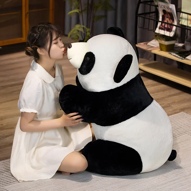 

Kawaii Lazy Giant Lying Panda Babys Accompany Sleeping Pillow Cartoon Stuffed Animals Soft Kids Plushi Toys for Girls Xmas Gifts