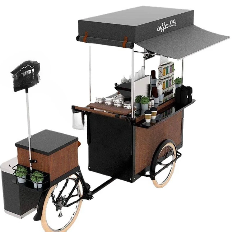 

Tricycle Night Market Mobile Food Truck BBQ Snacks Milk Tea Coffee Truck
