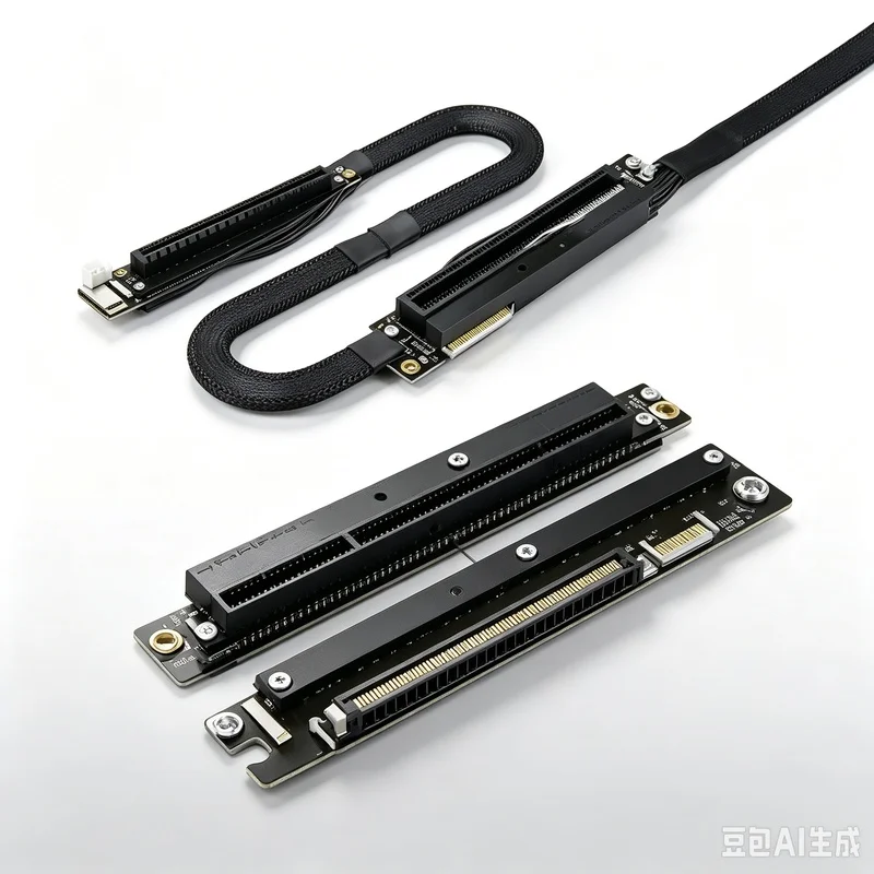 aa-for-adt‑link-pci‑express-50-x16-cable-de-extension-riser-para-gpu-con-doble-curvatura-inversa-transmision-de-alta-velocidad-y-baja-perdida-para-itx