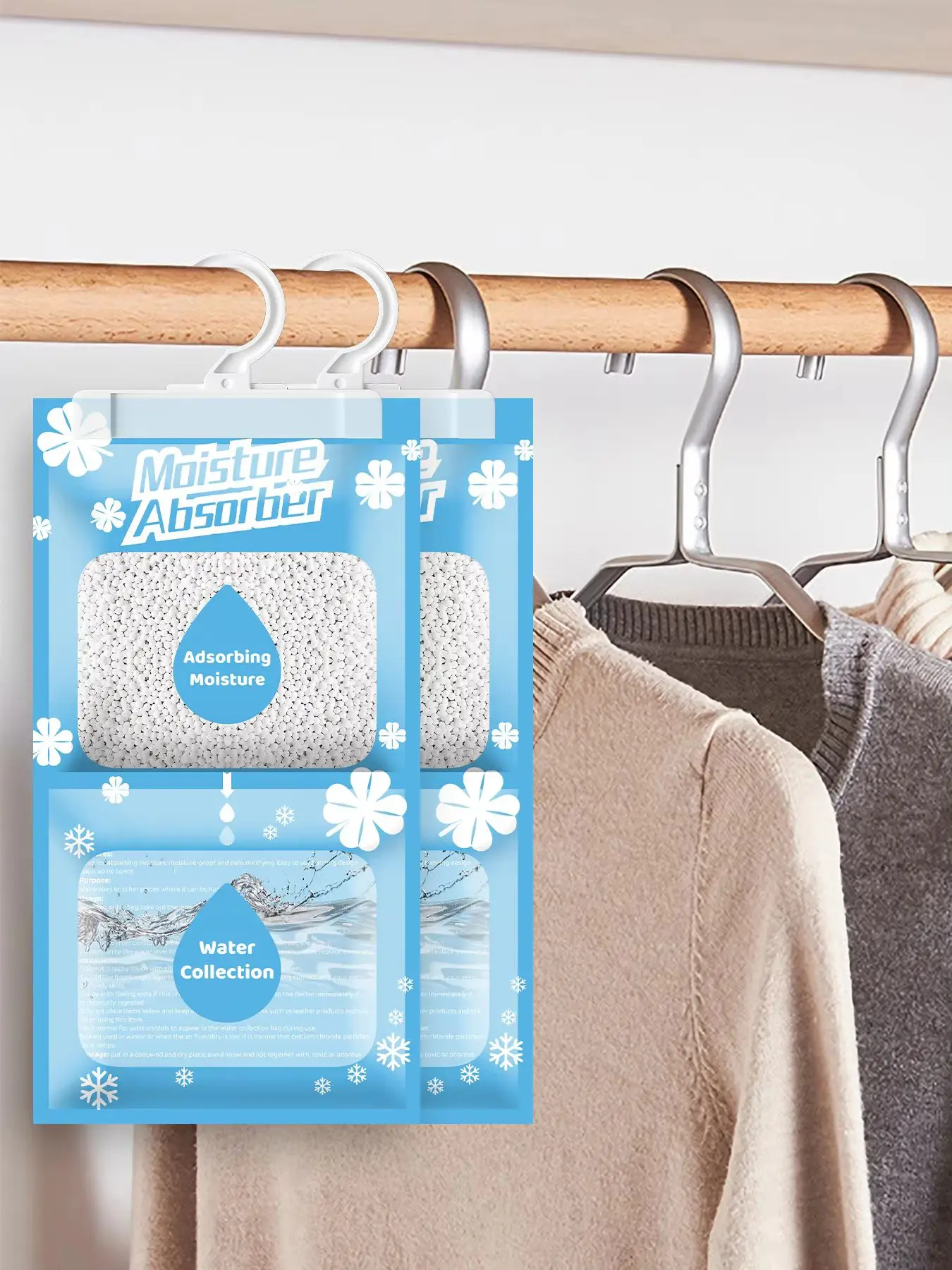10/20Pcs Feuchtigkeit Absorber Hängen Trocknen Kleidung Luftentfeuchter Kleiderschrank Luftentfeuchter Trockenen Beutel Trockenmittel Feuchtigkeit Absorption