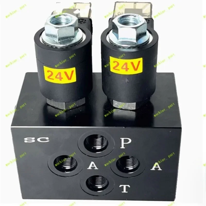 Excavator Electronically controlled Hydraulic Solenoid Valve 24V Two-way Valve