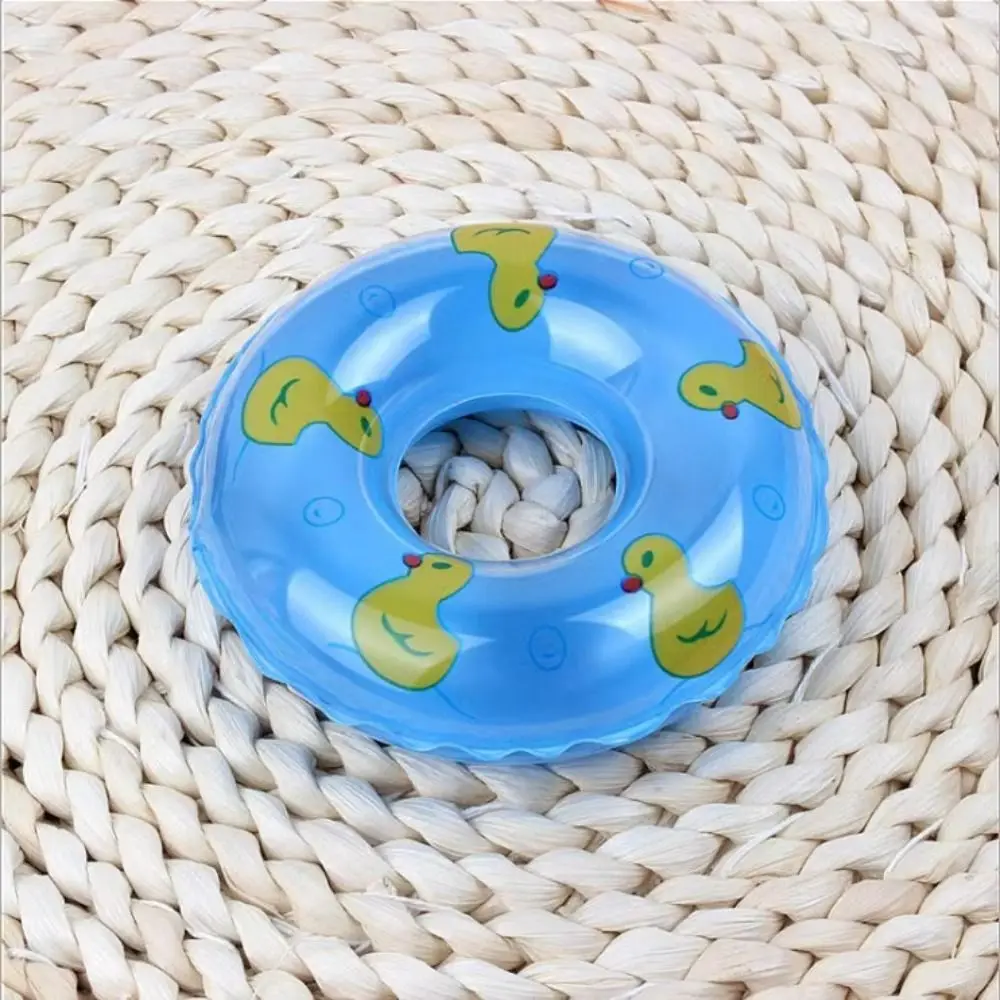 

PVC Dollhouse Miniature Swimming Ring Dolls Accessories Inflatable Mini Rings Swimming Yellow Duck Handmade