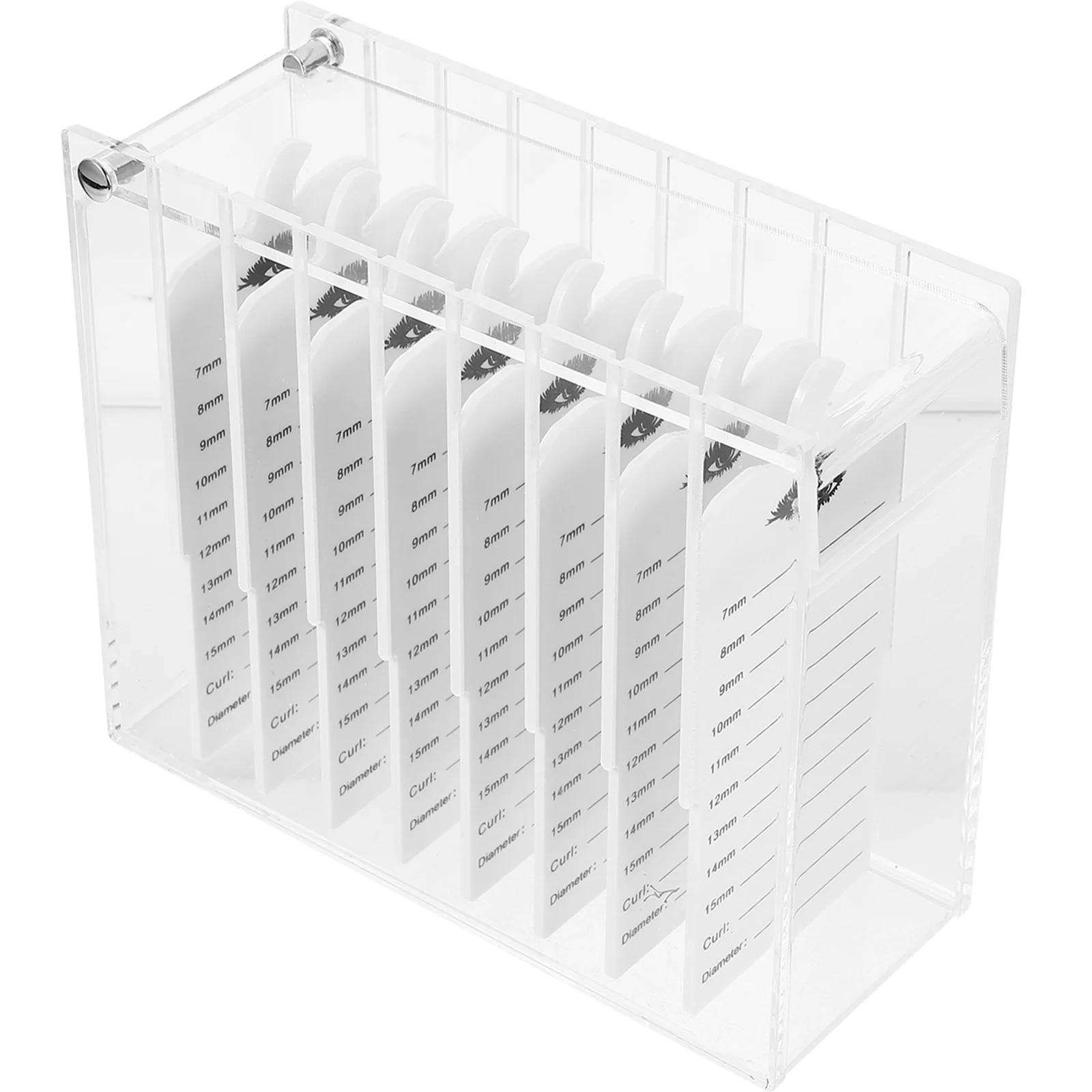 휴대용 인조 속눈썹 보관 상자 다중 구획 아크릴 정리함 케이스 장기 사용을 위한 매끄러운 단단한 표면