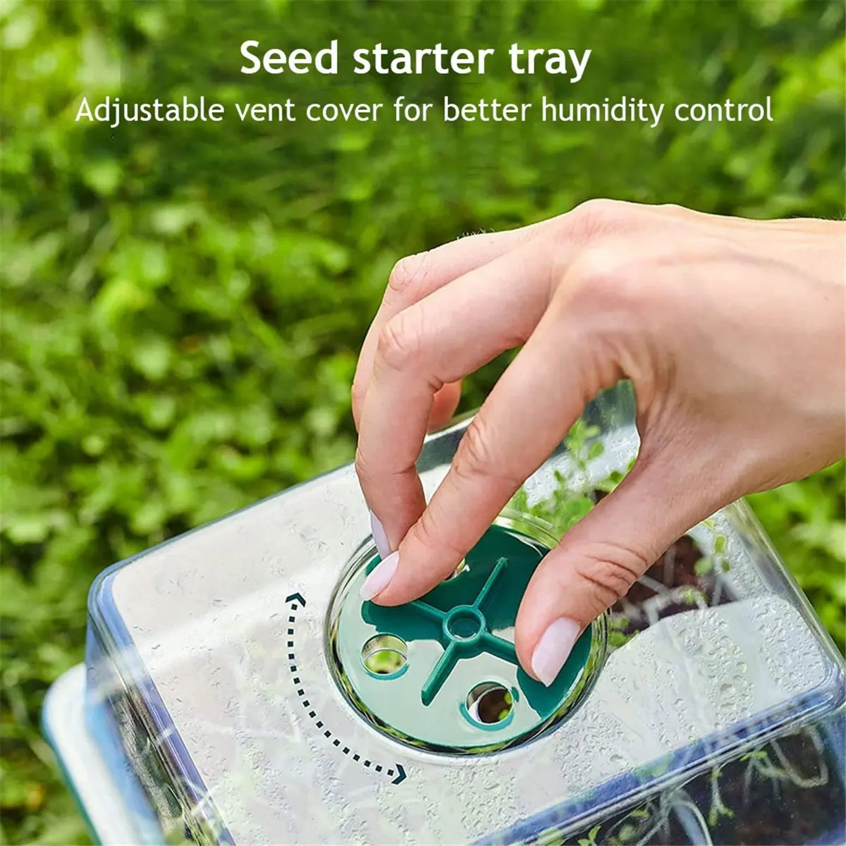 A78I Thickened Seedling Pot with Light Seedling Box Light with Small Plant Ventilation Valve