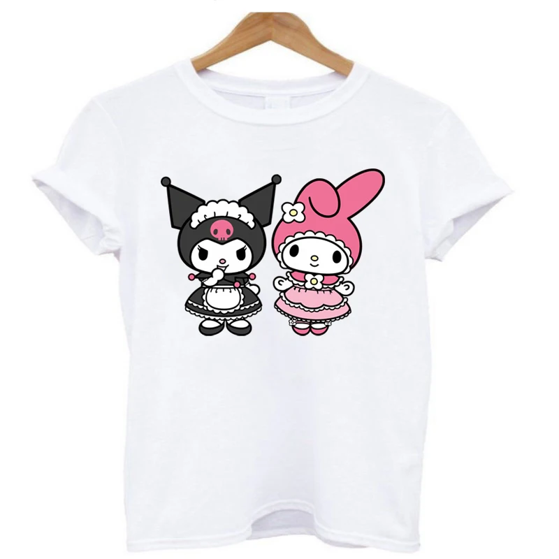 2Pcs/Lot Kawaii Kuromi Cute Anime Iron On Adhesive Thermo Patch Heat Thermal Transfer T Shirt Sticker For Children\'s Clothing