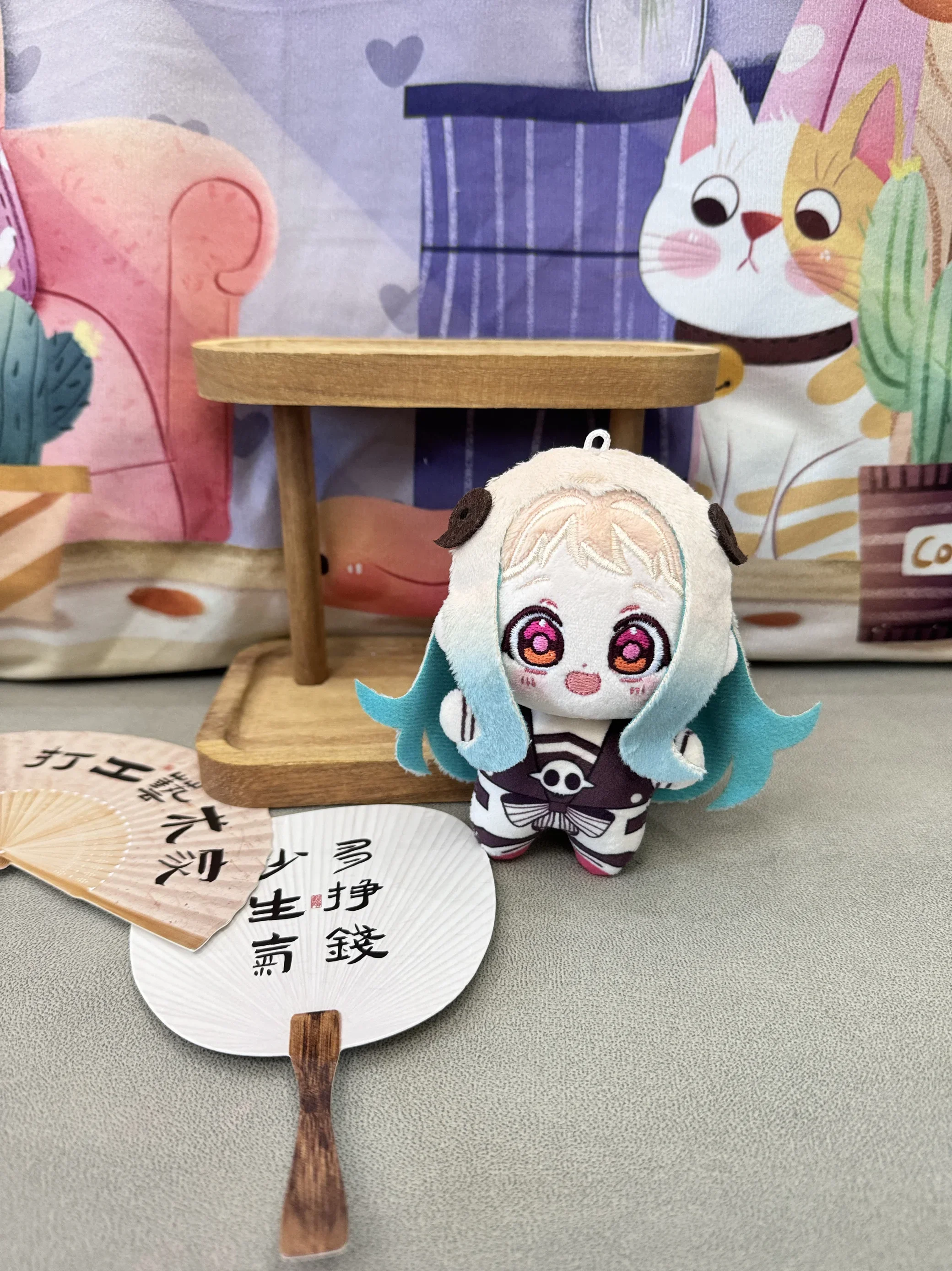 Anime Adorable Yashiro Nene Yugi Amane 10cm dibujos animados de peluche estrella de mar cuerpo muñeca Cosplay Dango juguetes muñecas colgante llavero regalo