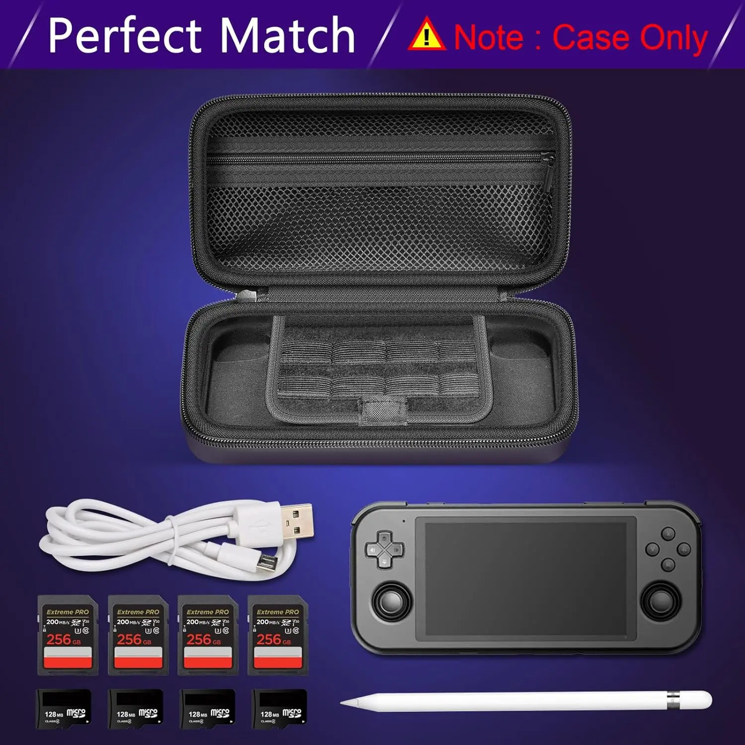 （CASE ONLY) Carrying Case for Retroid Pocket 3 Plus Retro Game Handheld Console, Multiple Emulators Console Handheld Travel