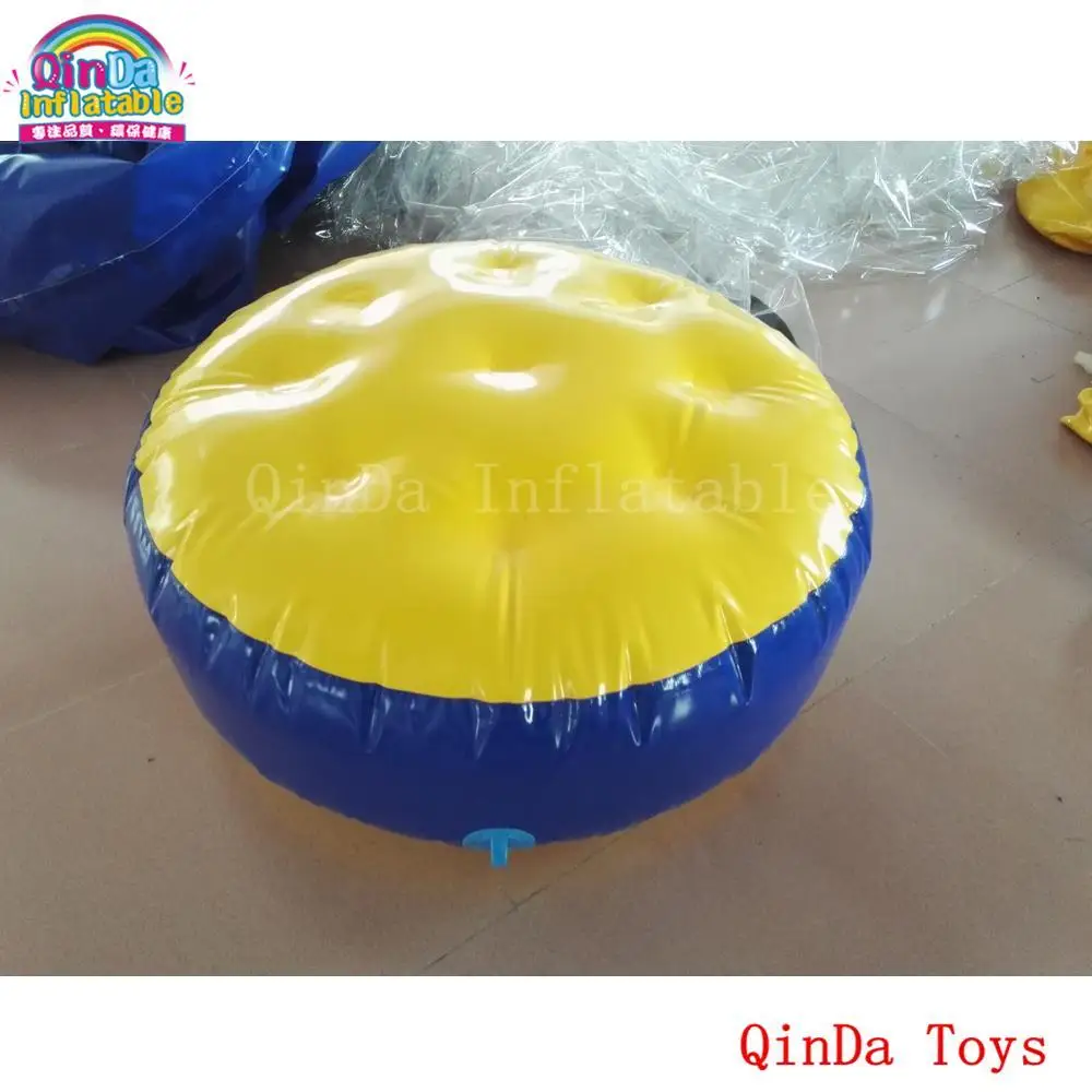 Park Water Toys 10 Pieces Of Inflatable Air Bouncer Floating Island ,1M Diameter Inflatable Round Water Mat