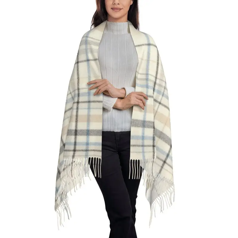 Blue, white, and gray squares new model Scarf Cashmere Woman Wool Ladies Scarf Warm Scarf Women's Winter Scarves Autumn