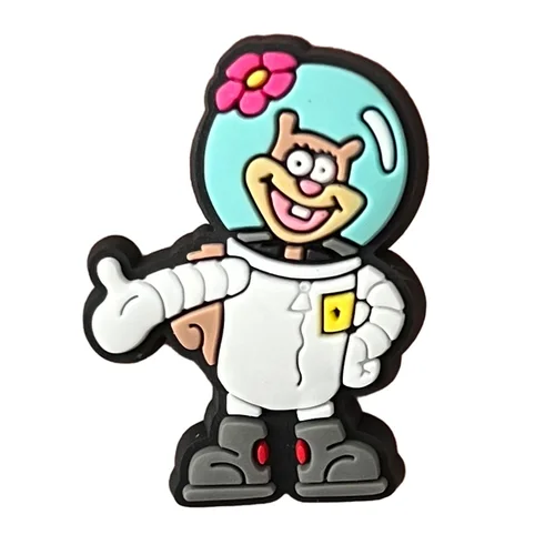 Imagen 2 del producto 1/32 Uds. De accesorios de colgantes para zapatos de esponja con bonito pequeño monstruo, Pin de decoración para zapatos para mujer, regalo para niñas