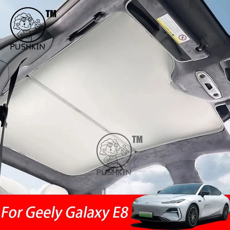 

Sunroof Sunshade Ice Cloth Car Roof Glass Front Rear Skylight Heat Insulation Sun Shade For Geely Galaxy E8 2024 2025