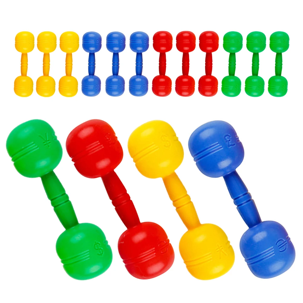 

8 Pairs Children Dumbbells Kids Weights Hand Weight Outdoor Exercising Home Toy Plastic Small Fitness Training Equipment Sport