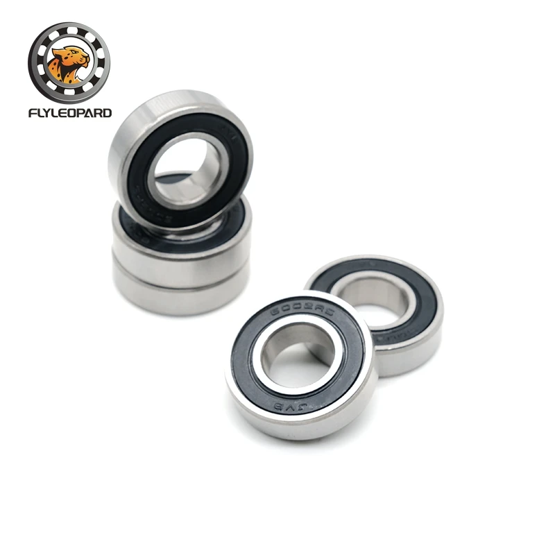 2PCS 6200RS Double Rubber Sealing Cover Deep Groove Ball Bearing 6200-2RS 10*30*9 mm