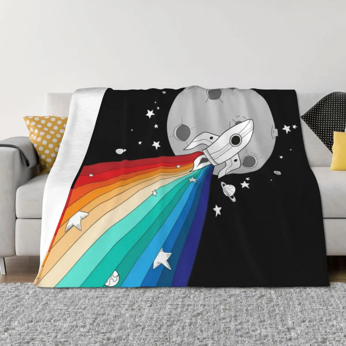 

Pride Rocket Throw Blanket Hair cosplay anime warm winter Designers Blankets