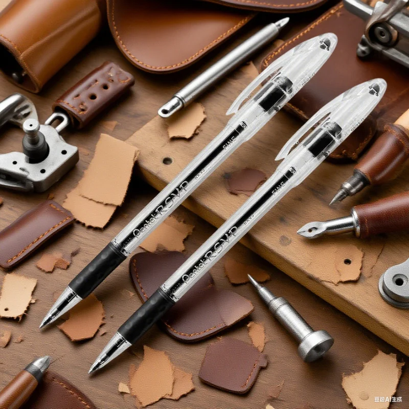 ปากกาลูกลื่นปลายละเอียด 0.7 มม. เขียนลื่น - 2 พร้อมหมึกสีดำเข้ม