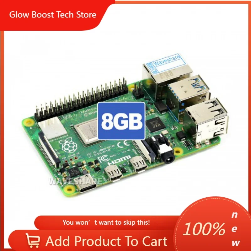 

NYRaspberry Pi 4 Model B 4GB RAM Development board, Completely Upgraded