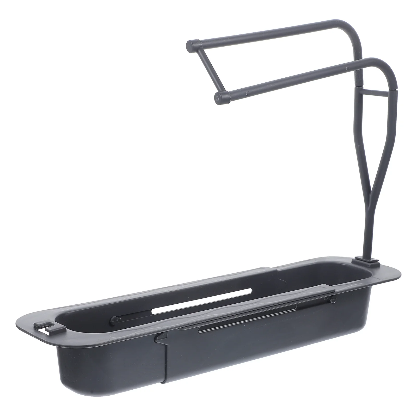 

Telescopic Organizer Expandable Sponge Storage Rack With Draining Design Hollow Air Sink Basket For Sponge