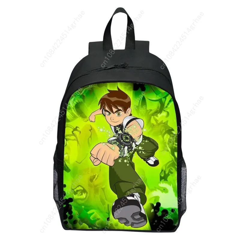 Tas ransel anak sekolah dasar BEN10 baru, motif kartun, ringan, untuk anak laki-laki