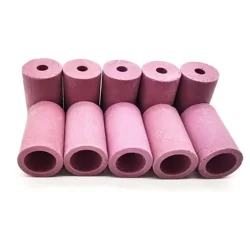 10 Pieces Sandblaster Gun Nozzles Sand Blaster Replacement Cylinder Ceramic Abrasive Tip for Blasting