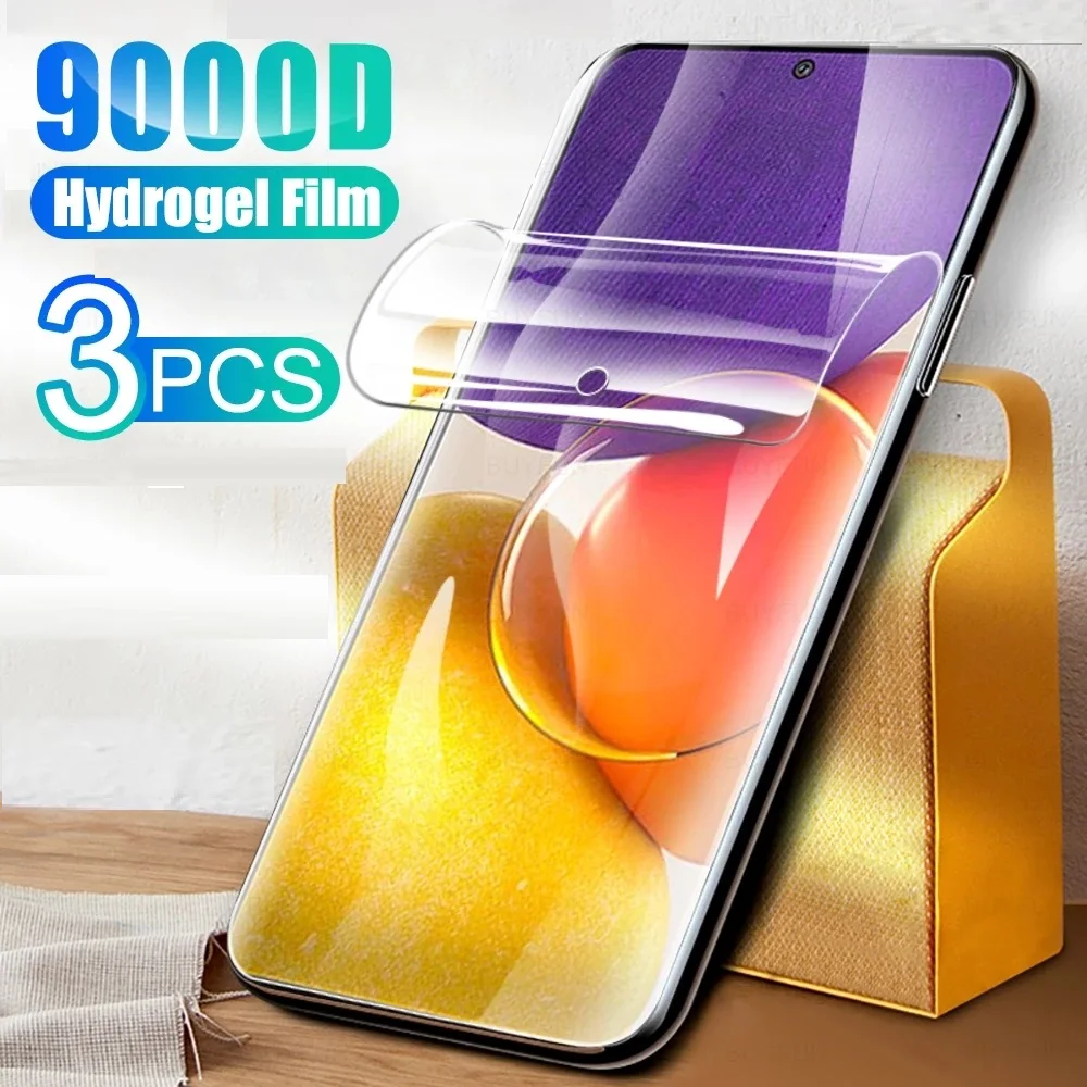 หน้าจอป้องกัน3PCS สำหรับ Samsung Galaxy A30 A30s A40 A40s A50 A50s A60 A70s A90 5G เต็มรูปแบบฟิล์ม Hydrogel Soft ป้องกัน