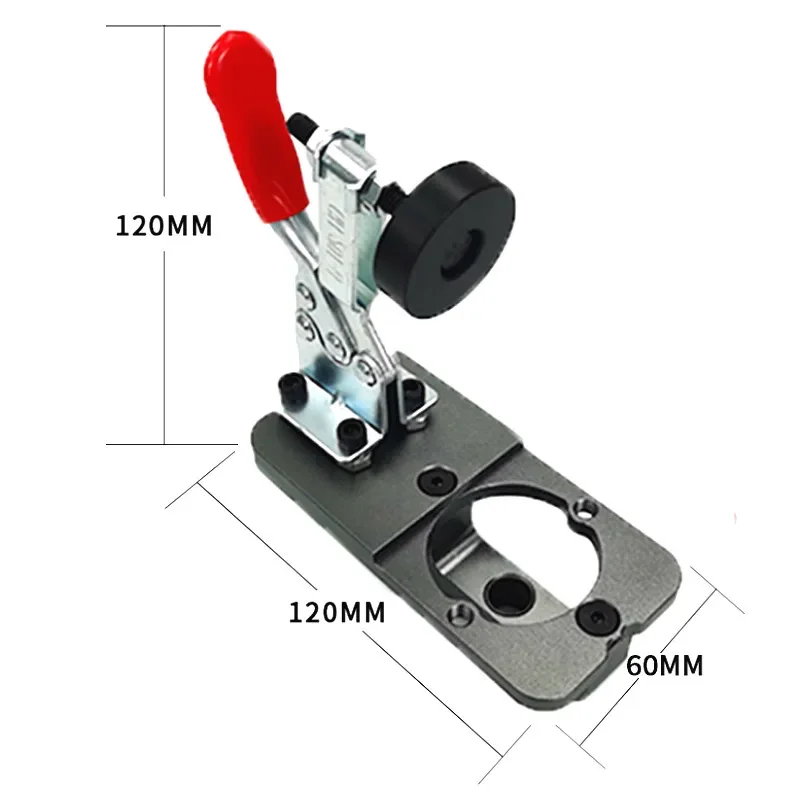 Imagem -06 - Carpintaria Dobradiça Chato Jig Kit Furo de Perfuração Guia Locator Tool Liga de Alumínio Opener Template Porta Armários 35 mm