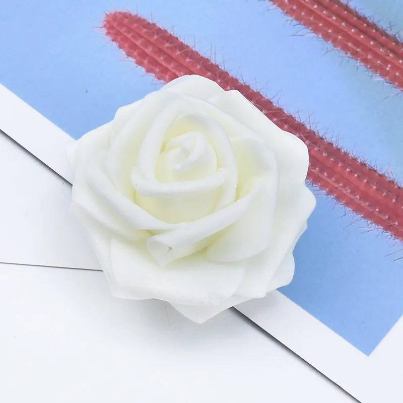 30/50 Stück Künstliche Blumen 7CM Schaumstoff Teddybär-Rosen DIY Valentinstag Geschenke Hochzeit Heim Raumdekoration Brautaccessoires – Detail 20
