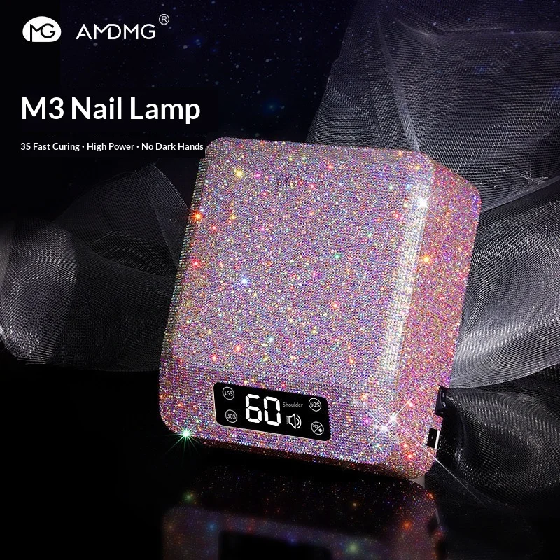 96W UV Nails Lamp High Power Professional 39 Beads Phototherapy Manicure Machine Fast Dryer Rechargeable UV LED Nail Lamp Salon