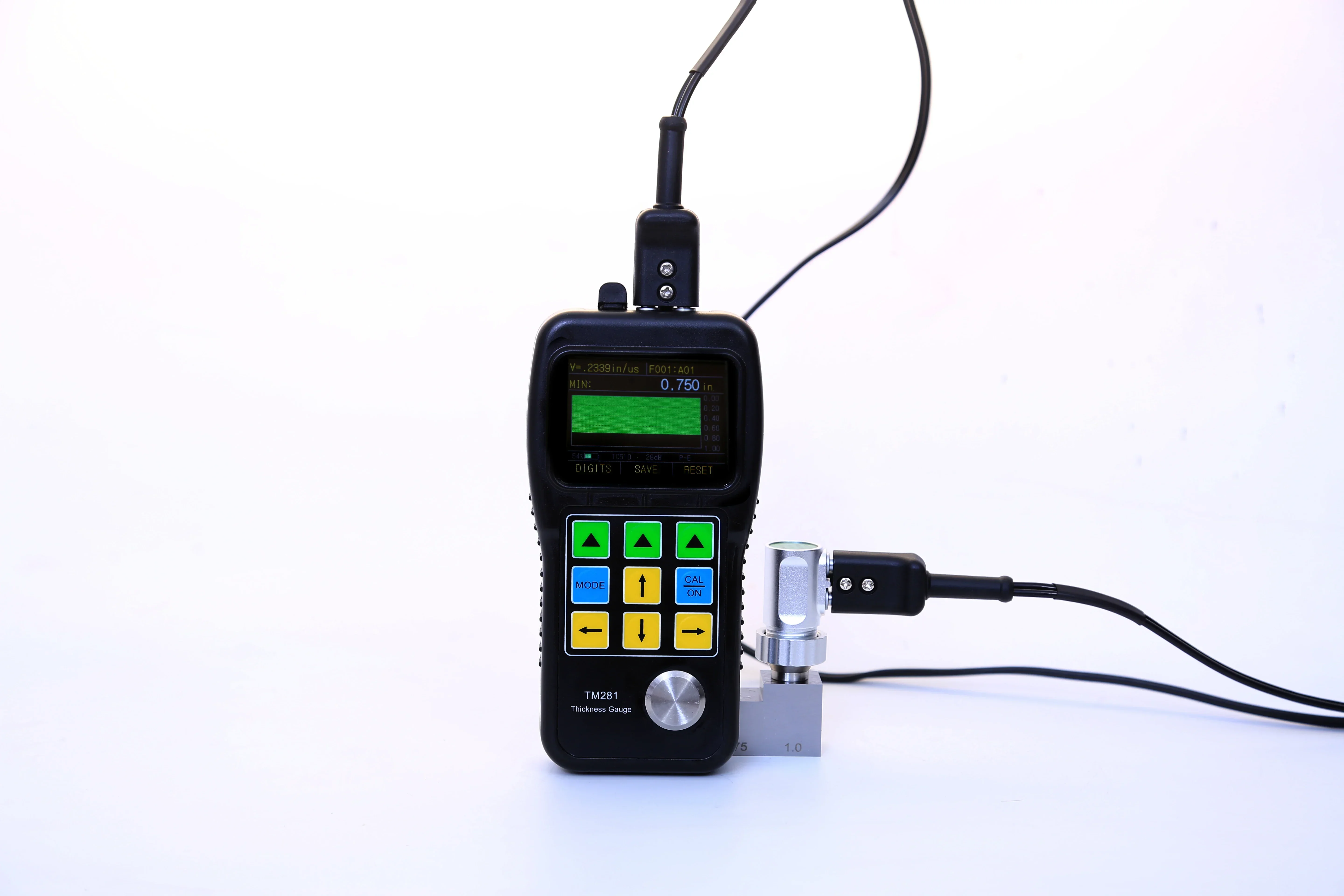 TM281D  Ultrasonic thickness gauge/meter tester/ NDT inspection/   with  A&B Scan for testing rubber