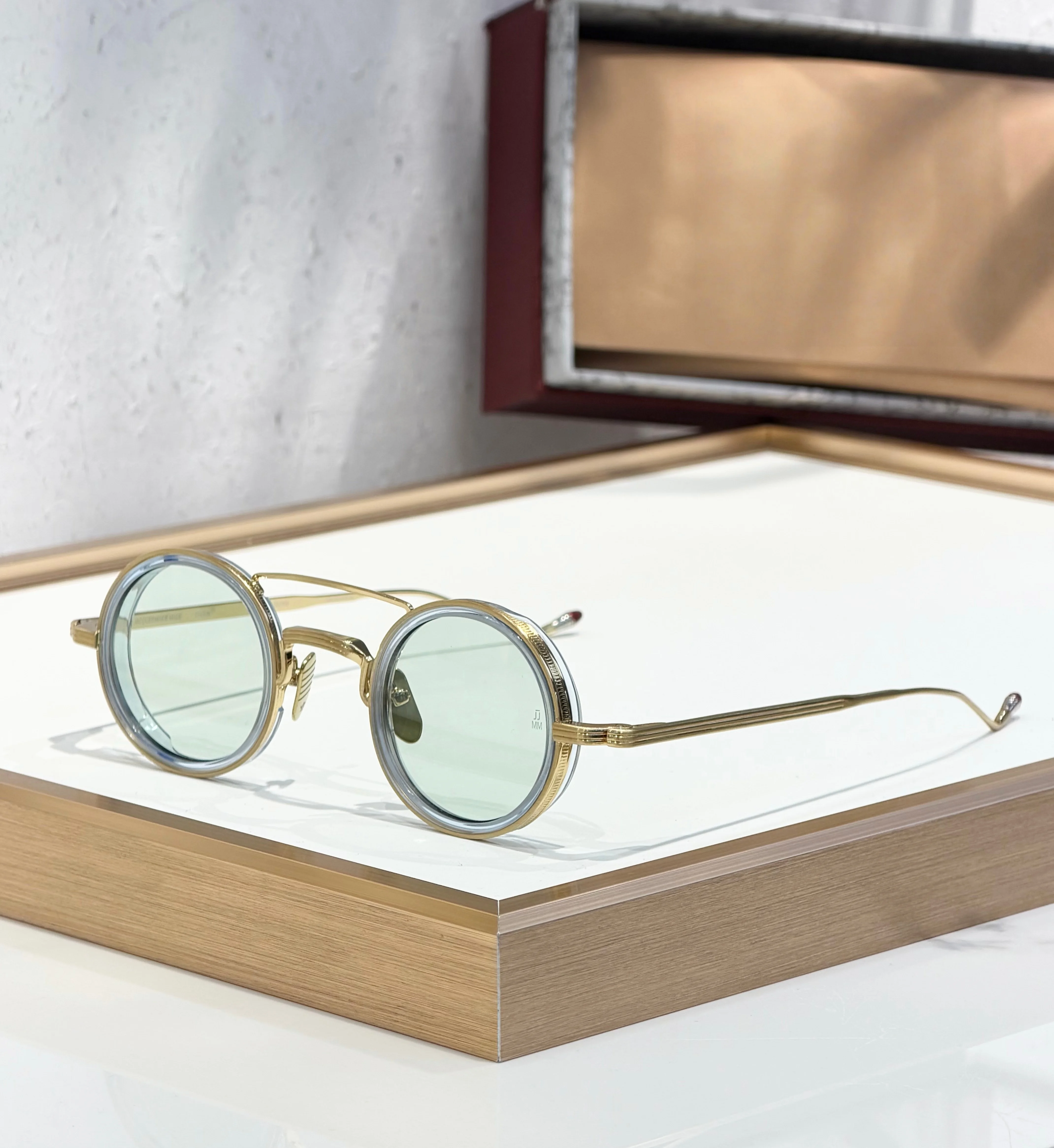 

Солнцезащитные очки JMM-RIGON класса люкс, круглые, с двойной перемычкой, ацетатные вставки, высокое качество, защита UV400, подарок для мужчин и женщин