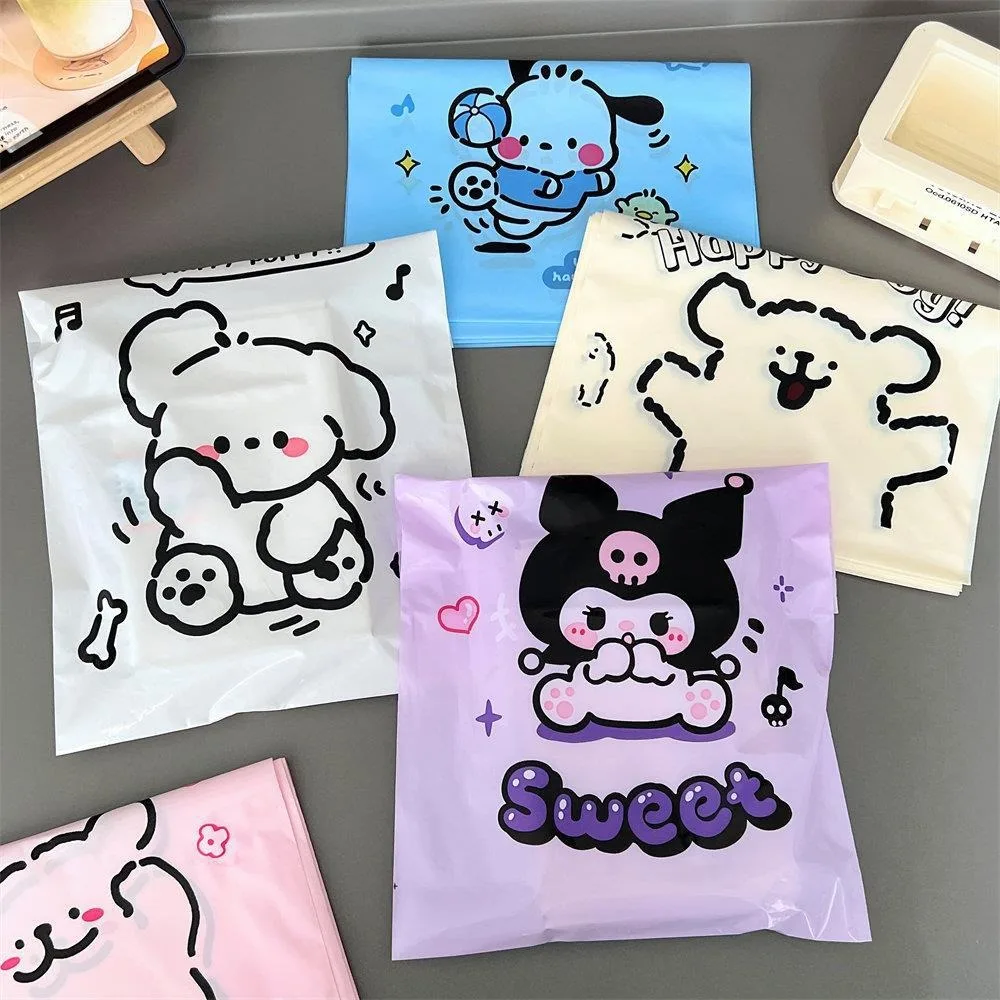 25x35cm Cartoon Express Bag Cute Pupply Courier Envelope Small Gift Bags Business Packaging Supplies Waterproof Mailbag 100Pcs