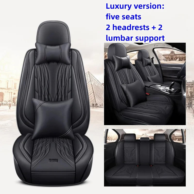 

NEW Luxury Custom Fit Car Accessories Seat Covers Full Set Top Quality Leather Specific For Honda Civic CRV Accord HRV