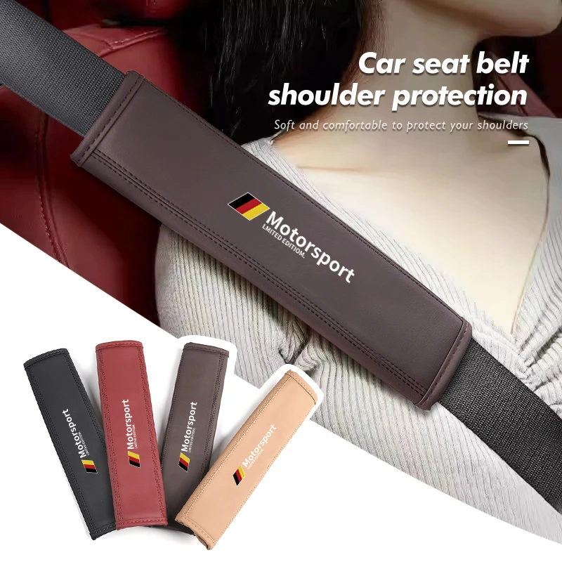 For BMW Car Seat Safety Belt Cover Soft PU Protector Shoulder Strap Pad E30 E34 E36 E39 E46 E52 E53 E60 E61 E62 E70 E71 E83