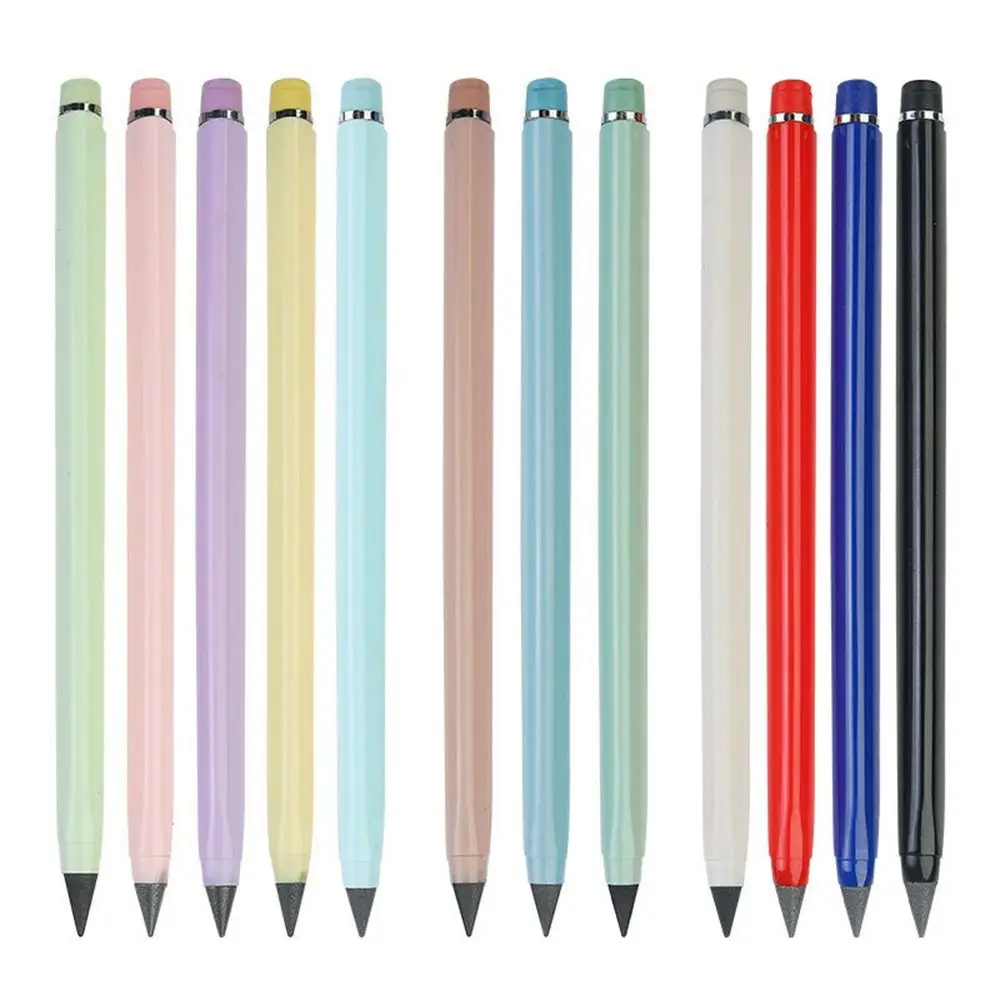 Kid Gift Cute Eternal Posture Pencil Novelty Color Kawaii Eternal Pencils No Ink No Sharpening Gifts Pens Kid