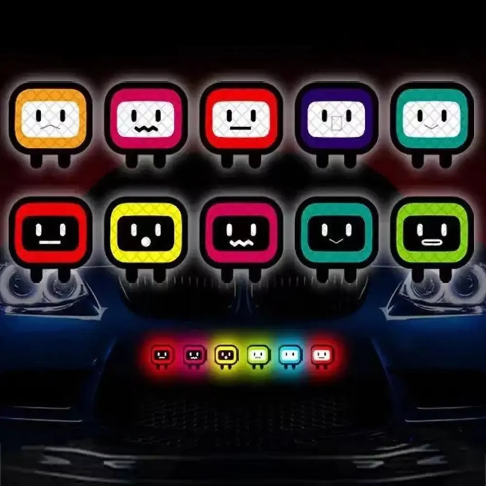 شريط تحذير أمان عاكس للغاية ، ملصق عالمي للدراجات النارية ، عاكس دراجة السيارة ، ملصقات الخوذة ، 10 ، لكل مجموعة