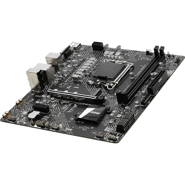 اللوحة الأم MSI H610M BOMBER DDR4 64GB Intel H610 LGA 1700 Intel 12th/13th Gen Ready، Dual PCle 4.0 M.2، ARGB Sync placa Mama
