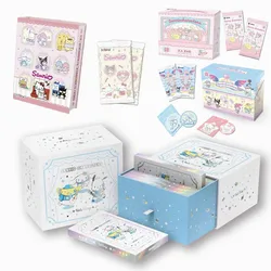 Sanrio kuromi取引カードゲーム、hello Kittyブースターボックス、漫画かわいいコレクション、おもちゃのクリスマスギフト、私の組み合わせ、2024