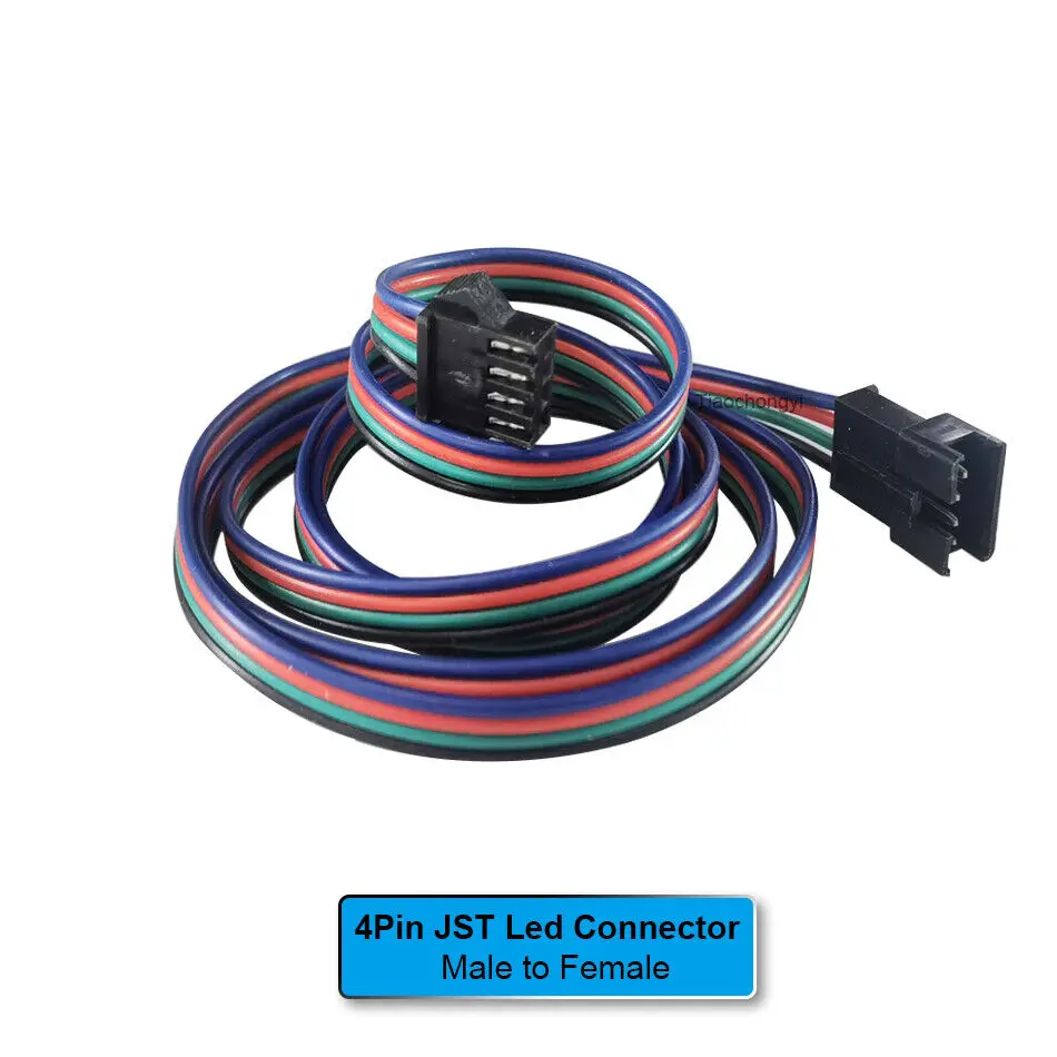 

JST 4-контактный удлинительный кабель RGB 22AWG SM-штекер между мужчинами и женщинами, соединительный кабель 0,5 м, 1 м, 2 м, 3 м, 5 м