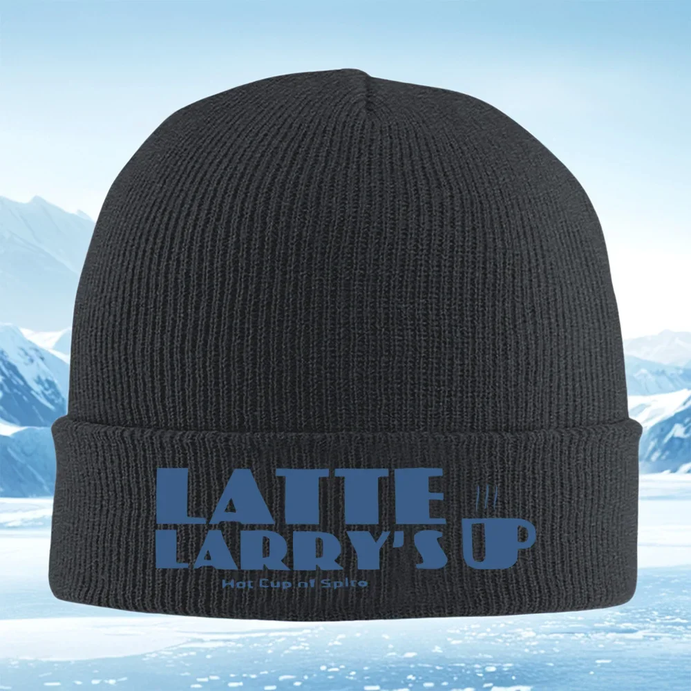 2026 Coffee Larry's Cup Hot Drink Men Women Unisex Knitted Hat Beanie Pullover Cap Winter Thermal Warm Christmas Outdoor Cycling