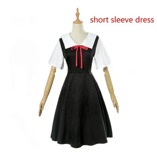 CosplayKaguya-sama: الحب هو الحرب تأثيري حلي Kaguya Shinomiya فساتين تأثيري تشيكا زي مدرسي فستان المرأة.