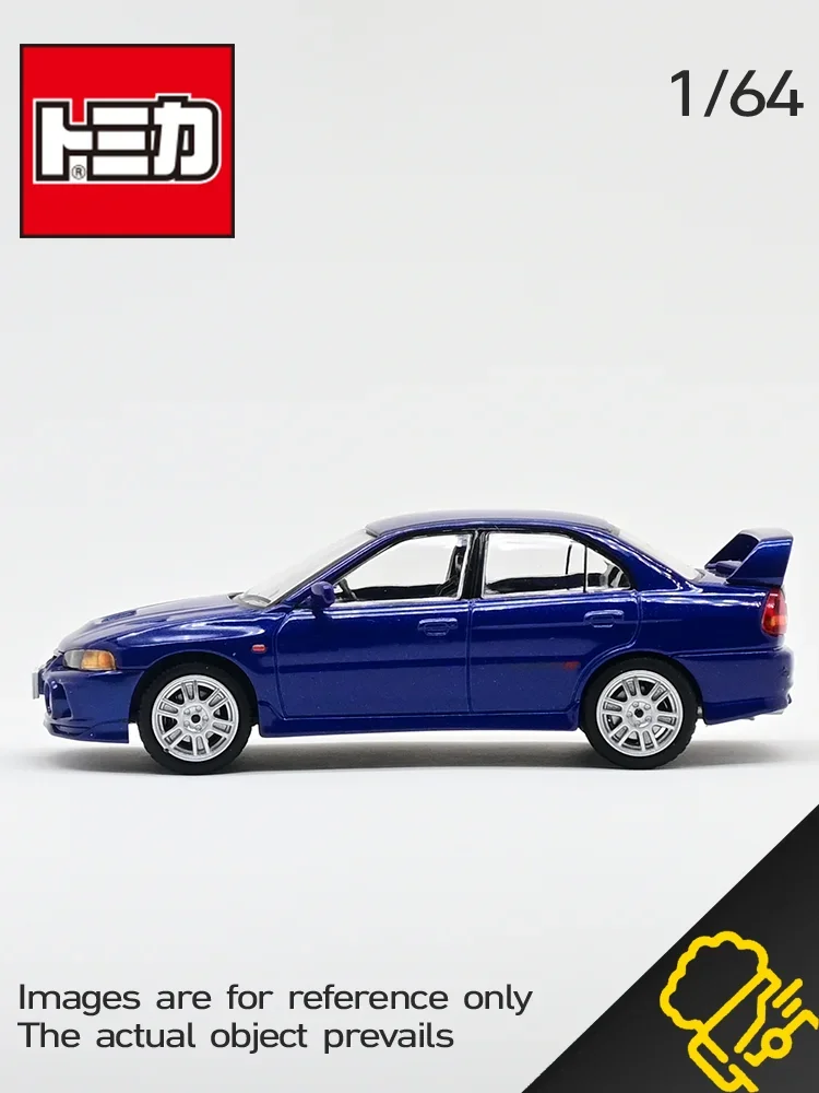 TOMICA TLV 1:64 LV-N186e Mitsubishi EVO4 GSR, modelo de juego de moda de coche en miniatura estático fundido a presión de aleación, regalo de vacaciones de juguete para niño.