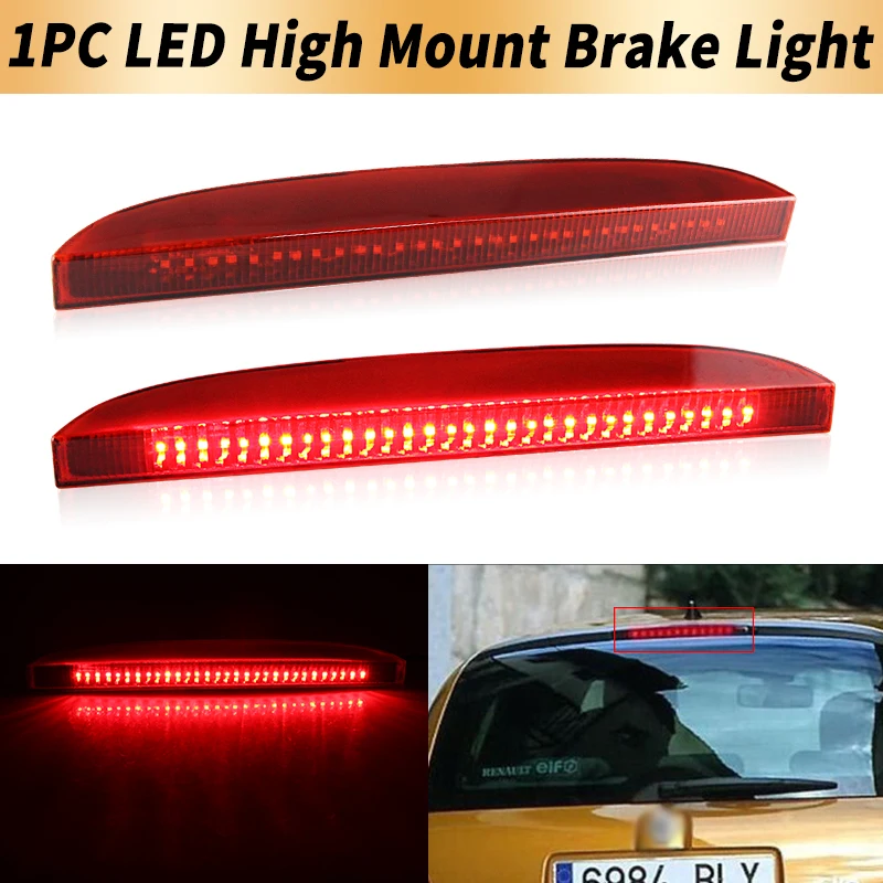 1 luz LED de freno trasera elevada para Renault Clio II 1998-2005, para Clio Mk III Hatchback/Box 2005 en adelante, lámpara de advertencia de freno trasero
