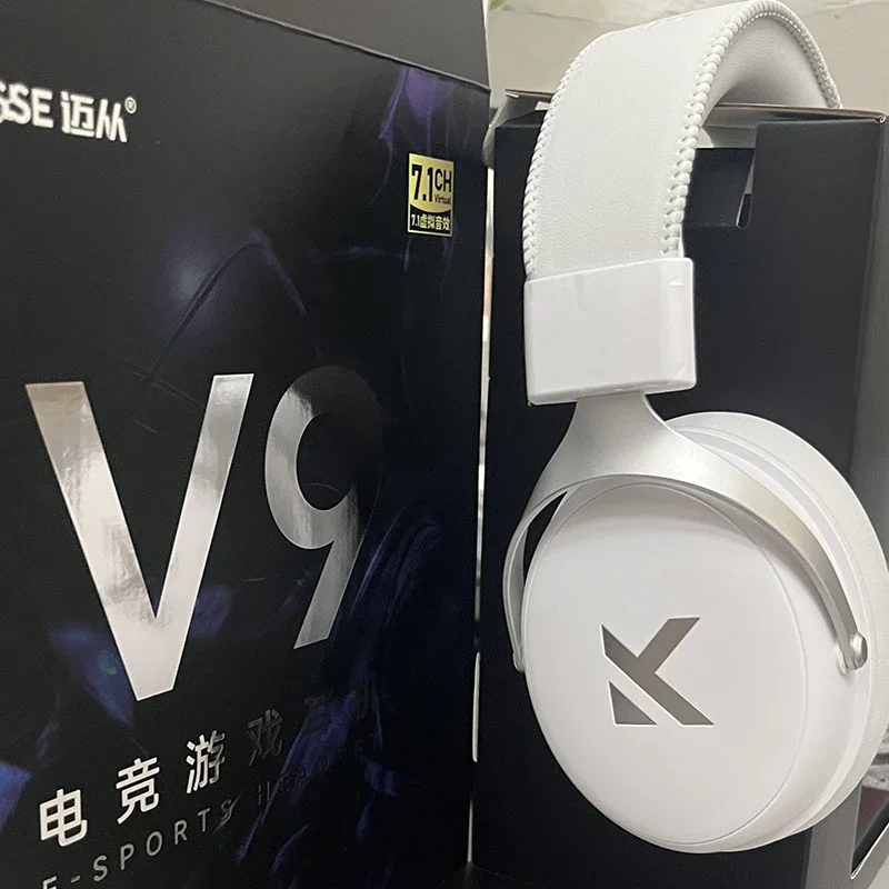 Fone de ouvido para jogos MCHOSE V9 Pro recém-atualizado com conectividade de quatro modos de longa duração da bateria para jogos e entretenimento