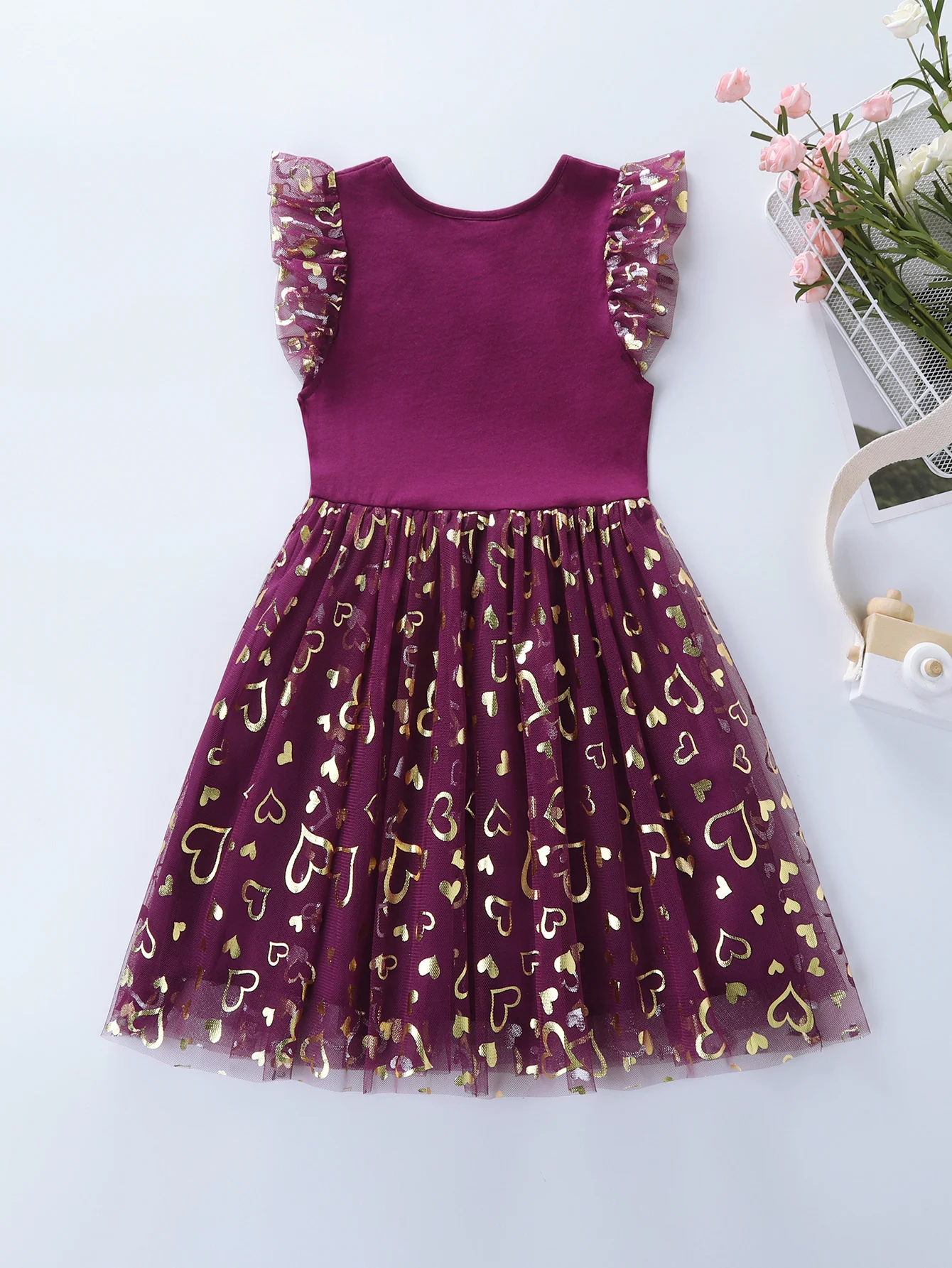 Einhorn kleid für Mädchen: neues ärmelloses besticktes Party kleid für Kinder im Frühjahr/Sommer sh1696 – Detail 24