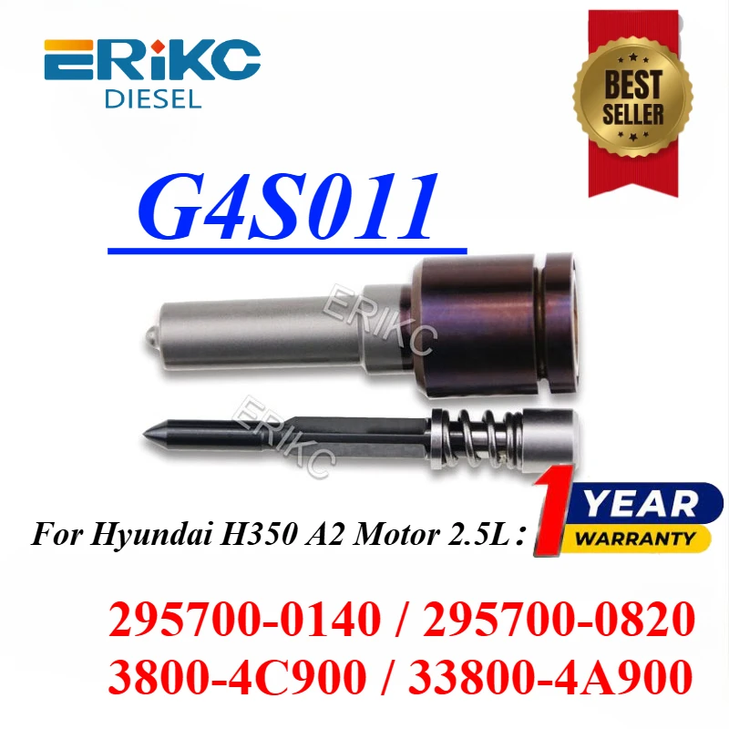 

New G4 Injector Nozzle G4S011 33800-4C900 33800-4A900 Sprayer Tip For Hyundai H350 A2 Motor 2.5L 295700-0140 295700-0820