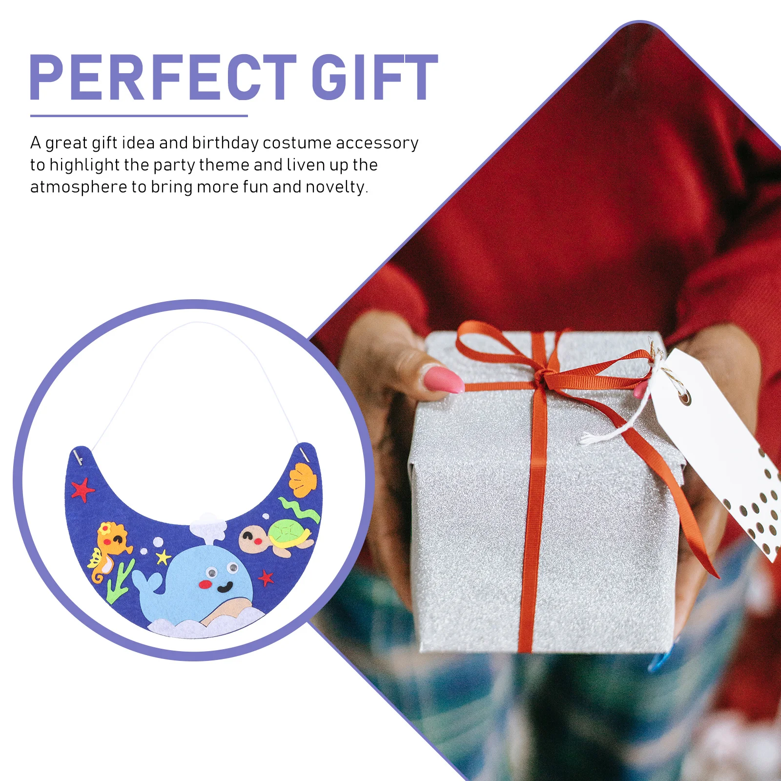 3세트 부직포 선보넷 공예 키트 DIY 어린이 수제 모자 창의적 재료 생일 파티 용품 DIY 선보넷 장난감