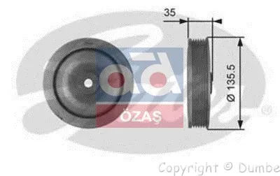 Store code: TVD1008 for the crankshaft KASNAGI MEGANE.1-LGN.1-MST 1.9dci * F9Q * 9q * us. NO:TVD1008A 