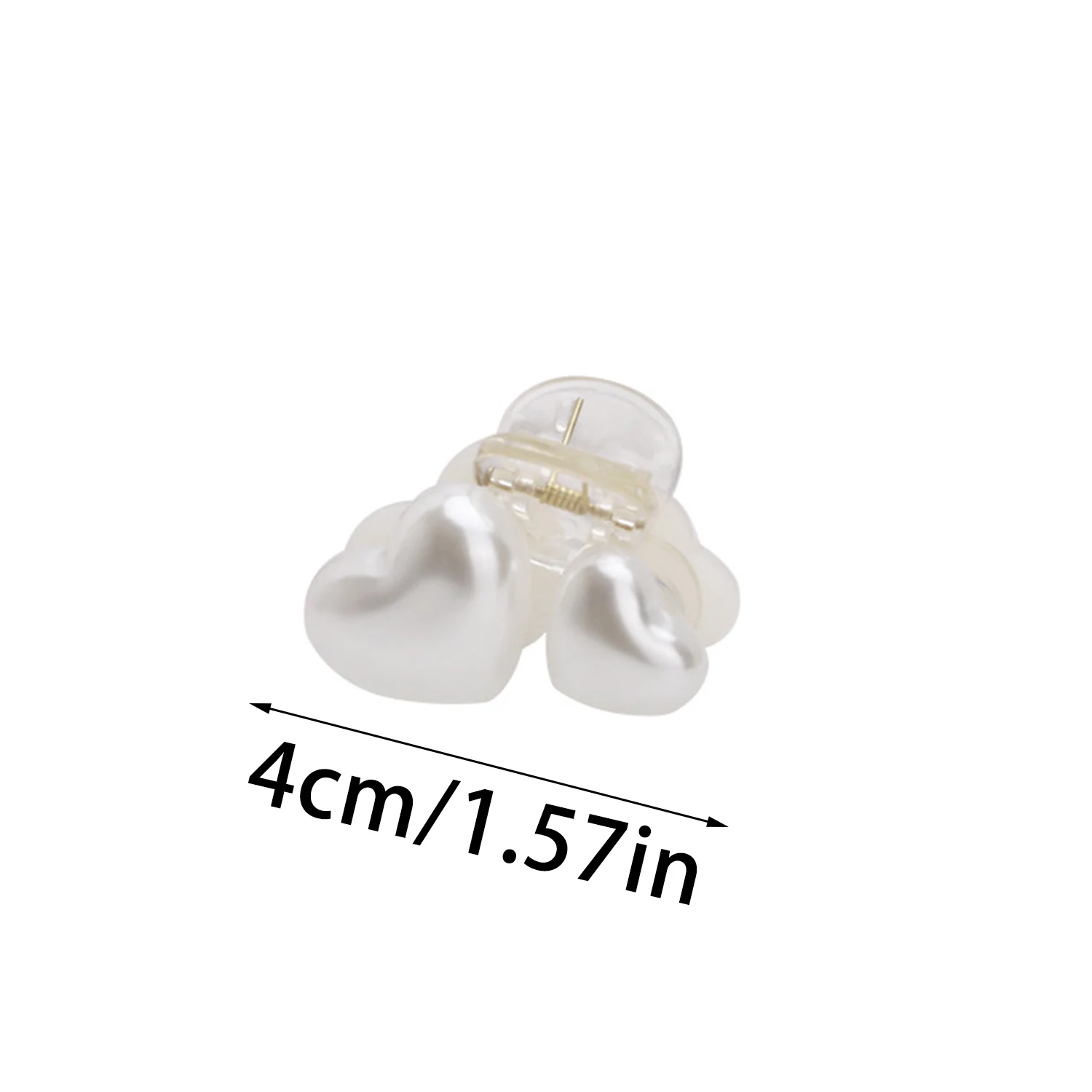 Mini pinces à cheveux pour femmes et filles, coréen, simple, petit cœur, perle, pinces en plastique, épingle à cheveux pour enfants, accessoires de coiffure