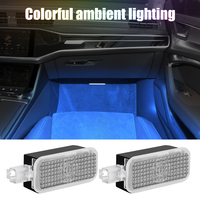 2pcs Car Audi Original Ambient Light LED Touch Sensor Interior Color Decorative Lamp For Audi Sline A4 A7 S4 RS4 A6 TT Q1 Q5 Q8